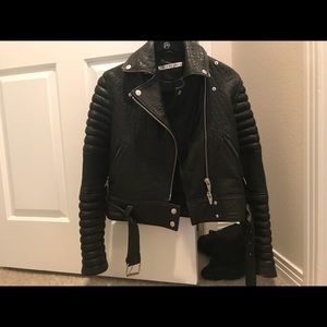 The Arrivals Rainier leather bomber jacket